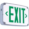 Hubbell Lighting Hubbell LED Wet Location Exit Sign, Double Face, Green w/ Nickel Cadmium Battery CEWDGE